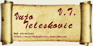 Vujo Telesković vizit kartica